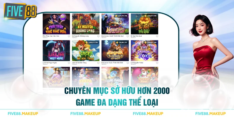Chuyên mục sở hữu hơn 2000 game đa dạng thể loại