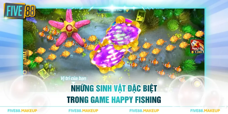 Những sinh vật đặc biệt trong game Happy Fishing
